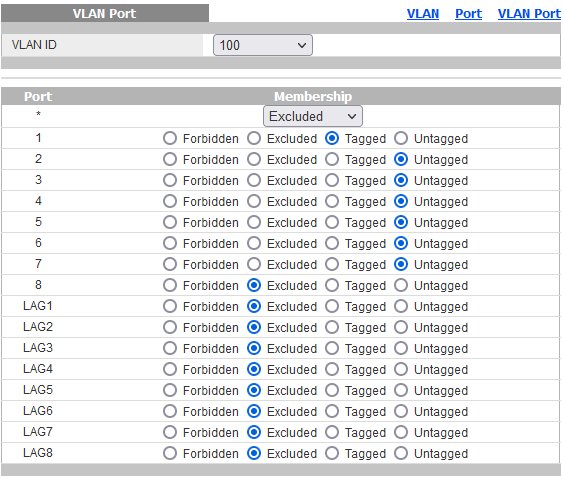 VLAN ID 100